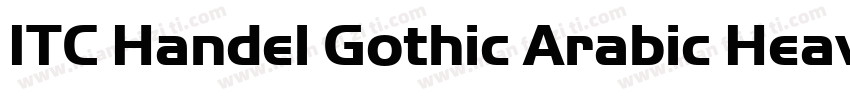 ITC Handel Gothic Arabic Heavy字体转换
